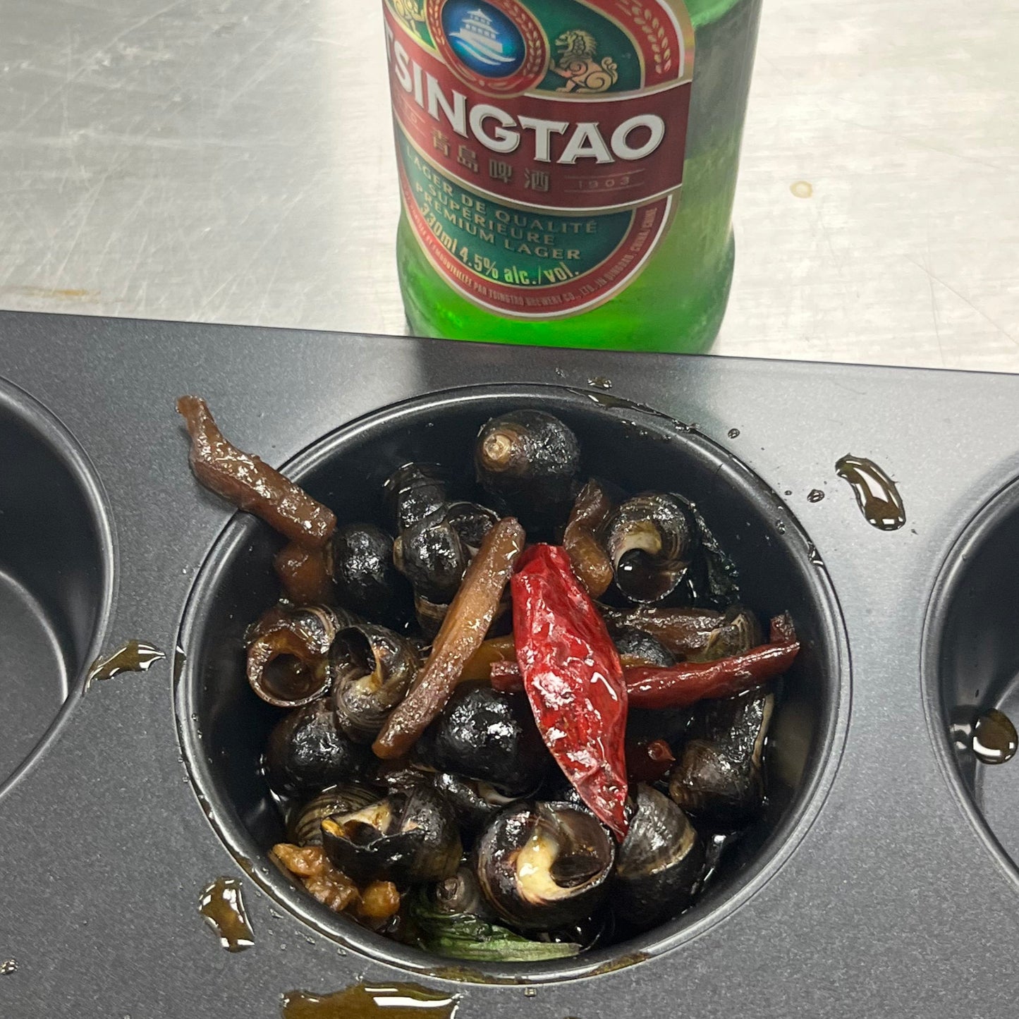 柳州大排档风味辣炒海石螺